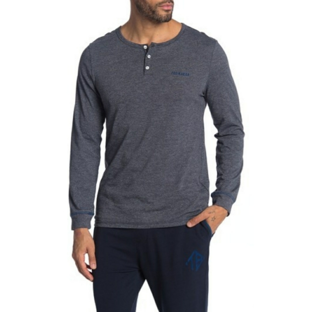 NWT ♠️ Ted Baker Navy/Heather Henley Lounge